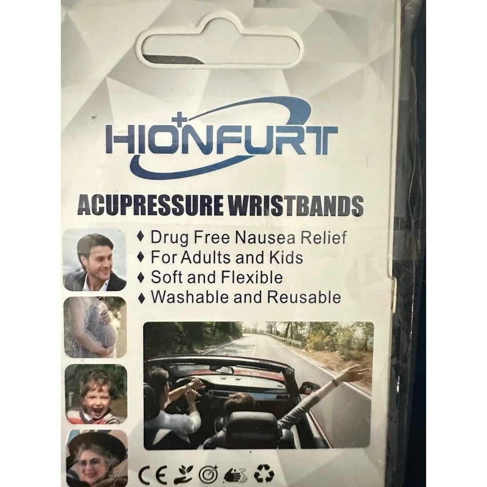 Hionfurt Acupressure Wristbands Drug Free Nausea Relief for Adults‎ and Kids